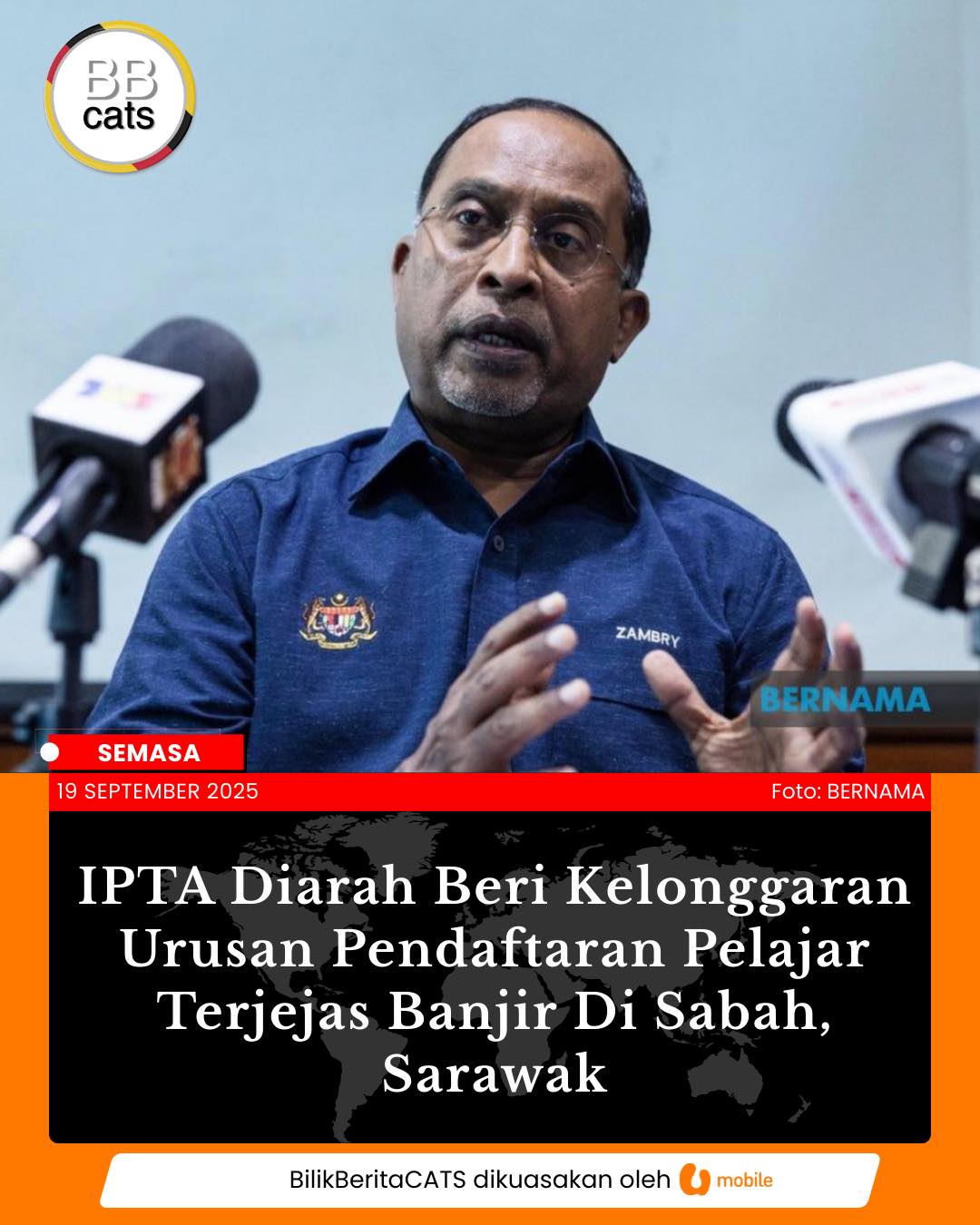 IPTA Diberi Arahan Longgar Pendaftaran Pelajar Terjejas Banjir