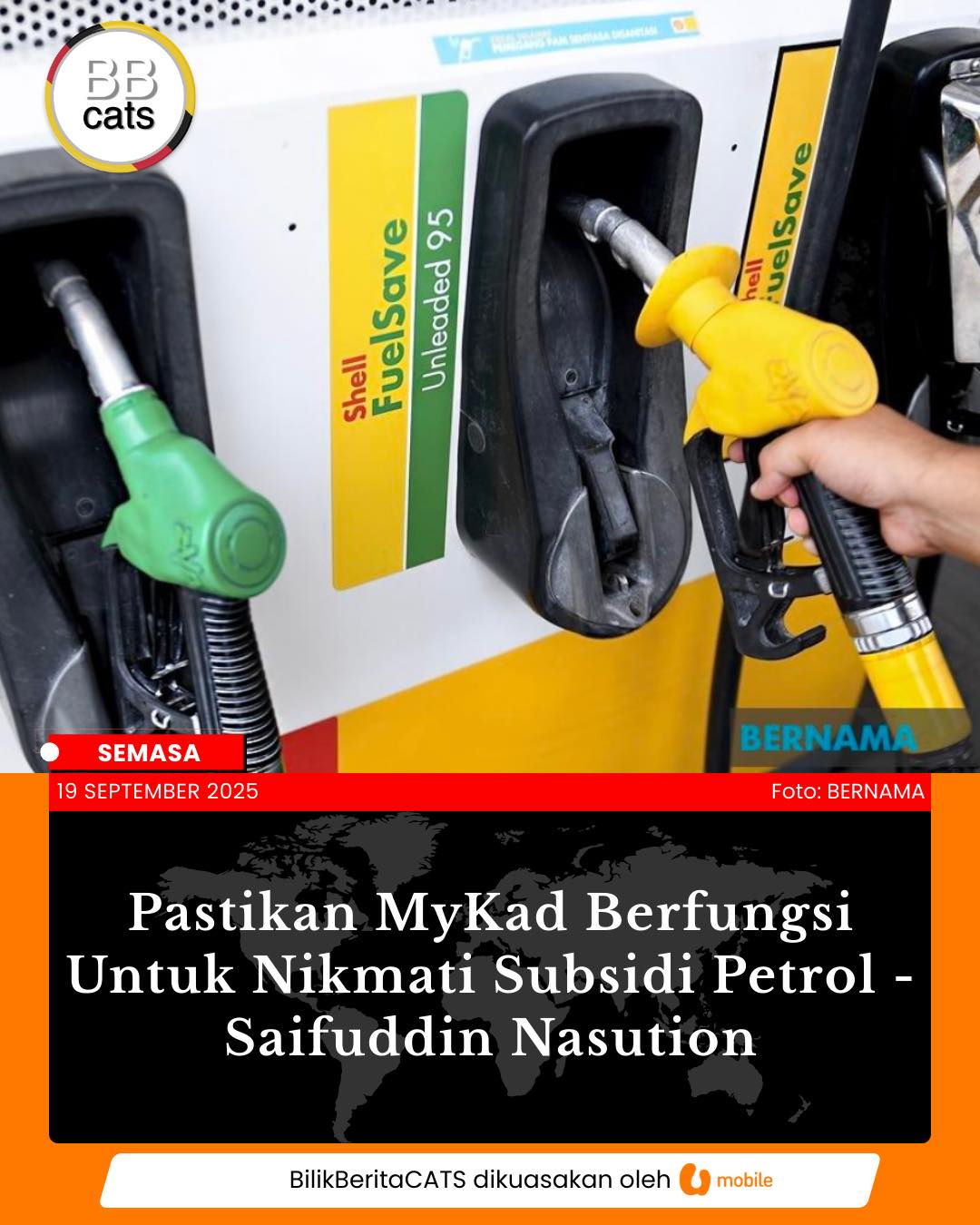 Pastikan Cip MyKad Berfungsi – Subsidi Petrol RON95 Hanya Melalui Pengesahan MyKad