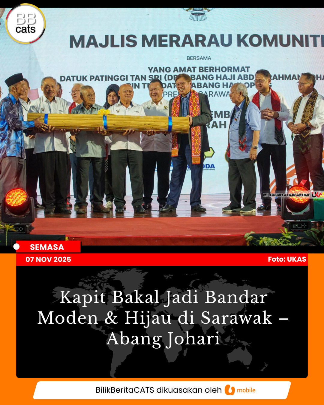 Kapit Bakal Jadi Bandar Moden dan Hijau Pertama di Sarawak