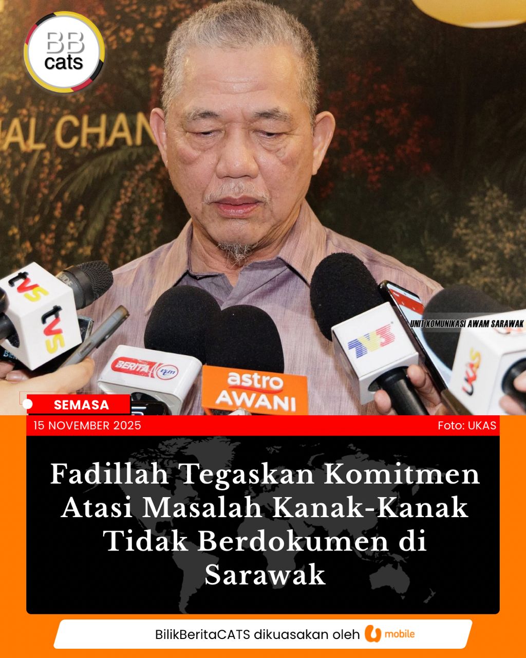 Fadillah Komited Atasi Masalah Kanak-Kanak Tidak Berdokumen Di Sarawak