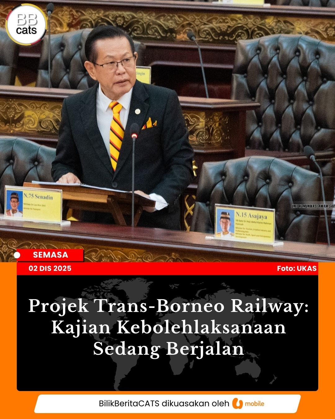 Projek Trans-Borneo Railway: Kajian Kebolehlaksanaan Sedang Berjalan