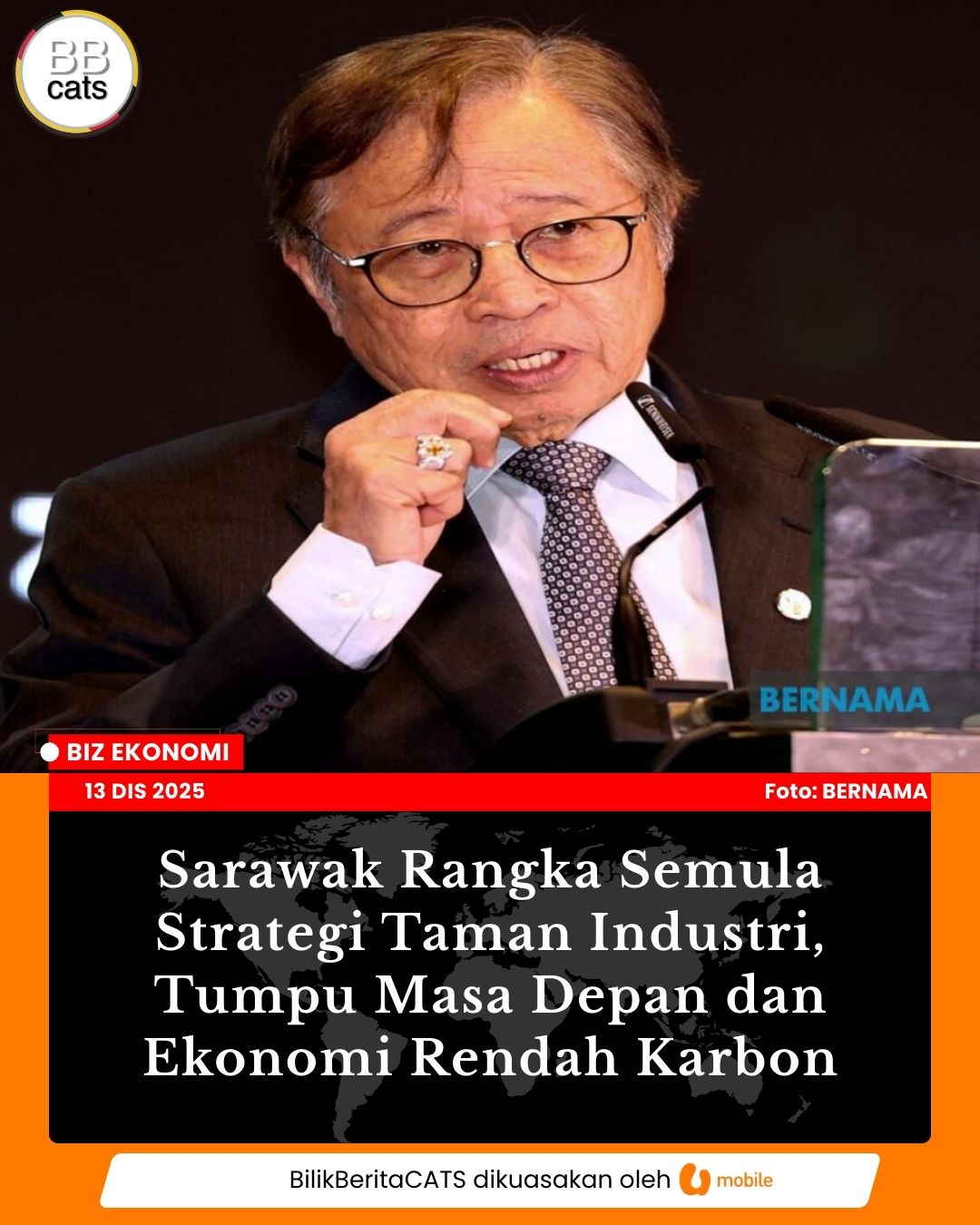 Sarawak Rangka Semula Strategi Taman Industri, Tumpu Masa Depan dan Ekonomi Rendah Karbon