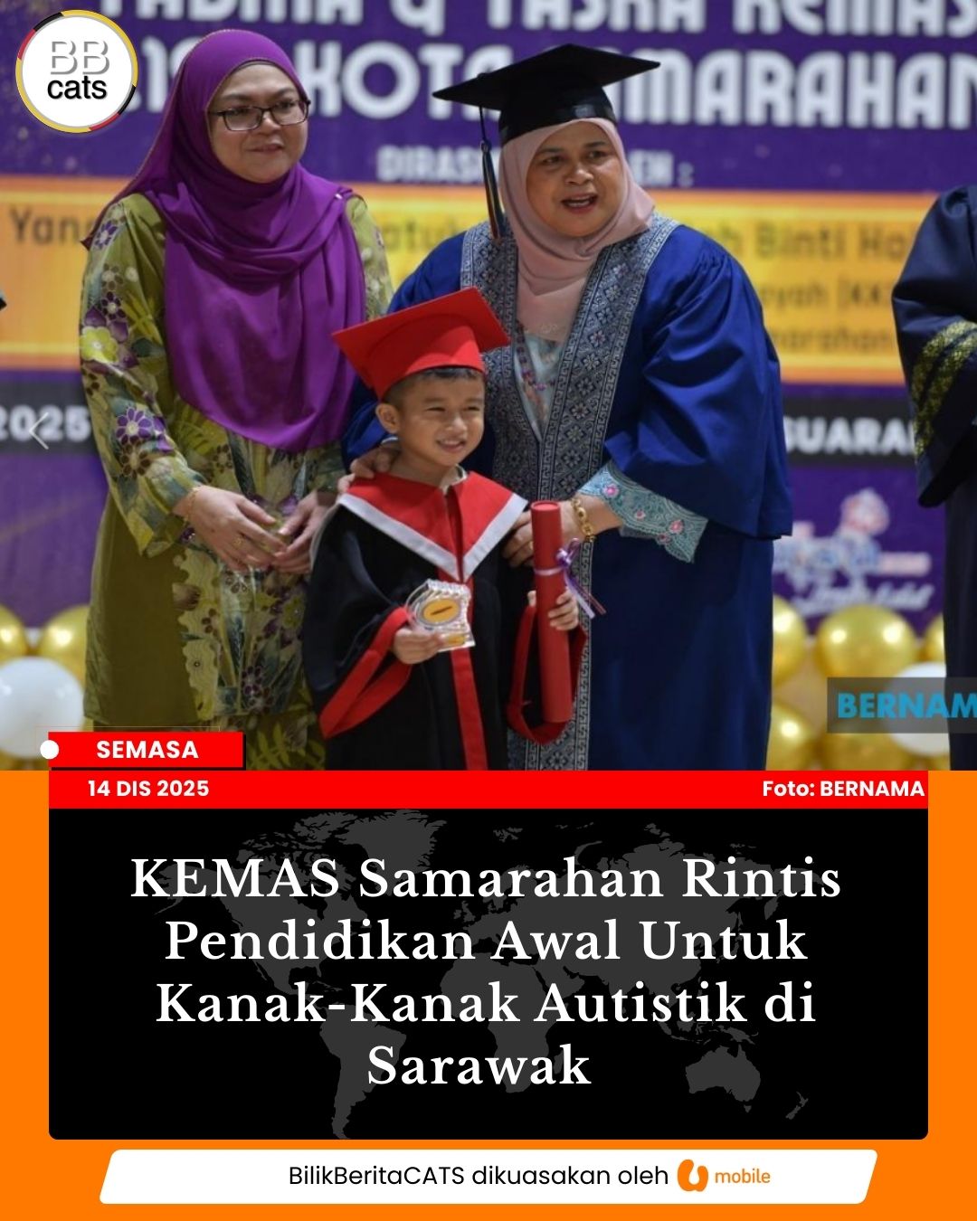 KEMAS Samarahan Rintis Pendidikan Awal Untuk Kanak-Kanak Autistik di Sarawak