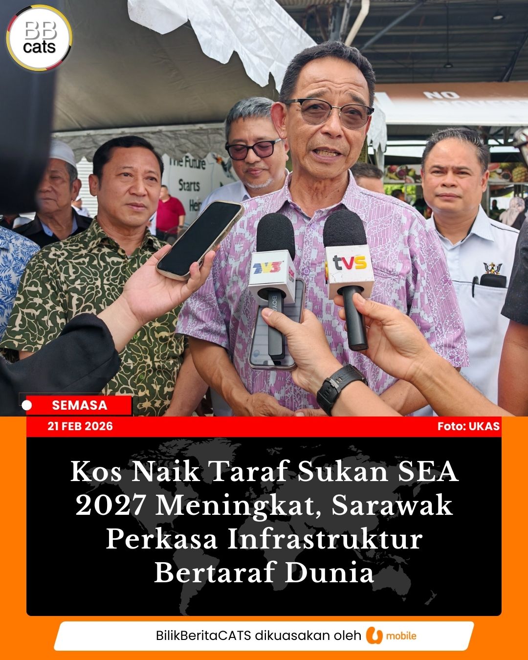 Kos Naik Taraf Sukan SEA 2027 Meningkat, Sarawak Perkasa Infrastruktur Bertaraf Dunia