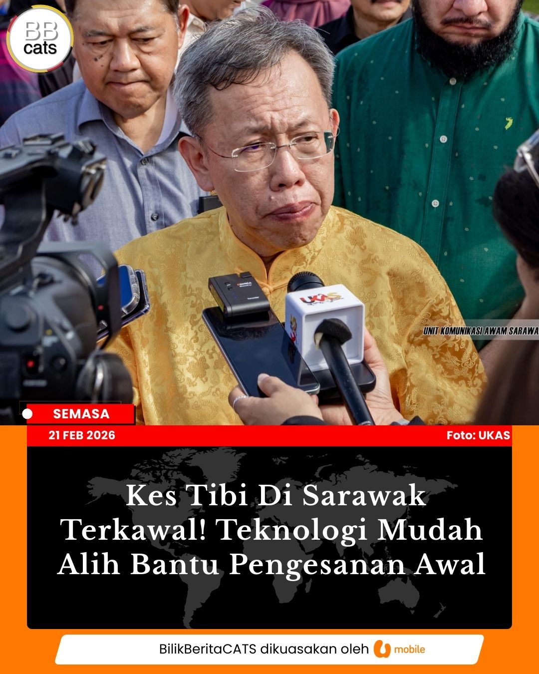 Kes Tibi Di Sarawak Terkawal! Teknologi Mudah Alih Bantu Pengesanan Awal