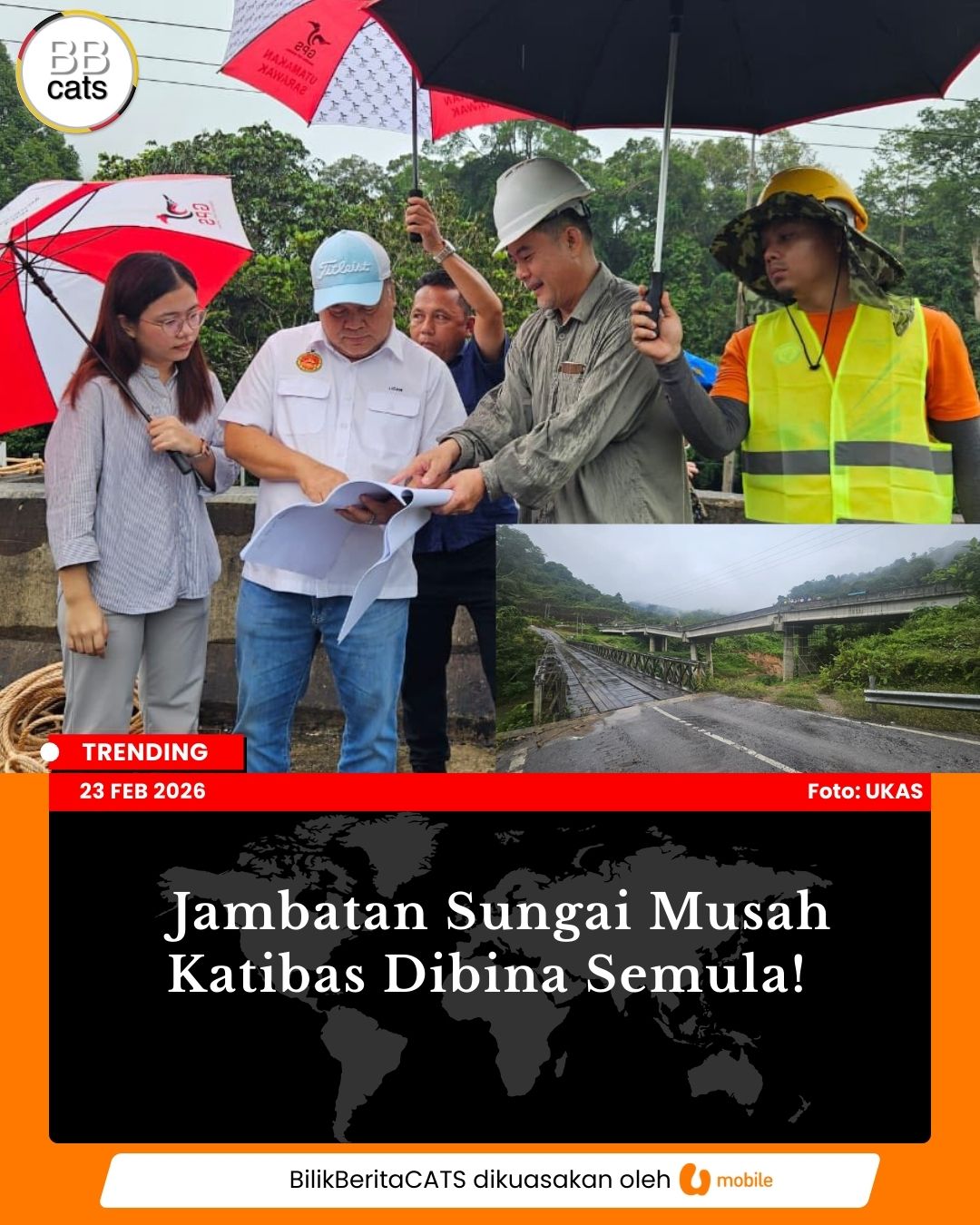 Jambatan Sungai Musah Katibas Dibina Semula