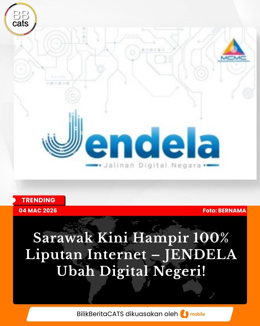 Sarawak Kini Hampir 100% Liputan Internet – JENDELA Ubah Digital Negeri