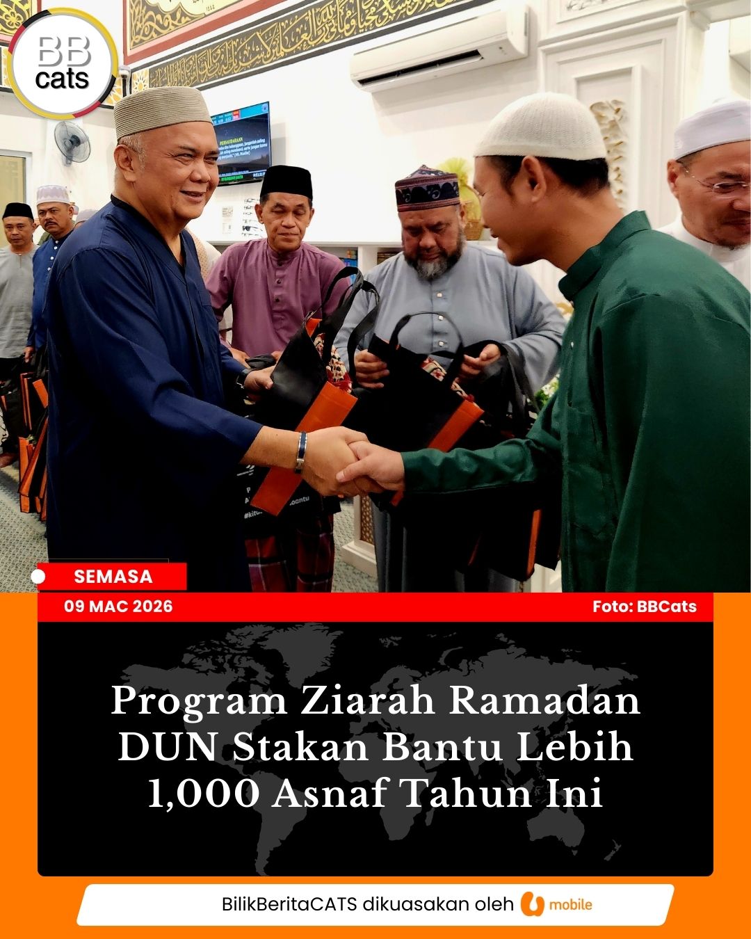 Program Ziarah Ramadan DUN Stakan Bantu Lebih 1,000 Asnaf Tahun Ini