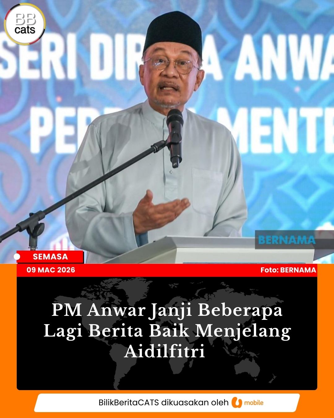 PM Anwar Dijangka Umum Berita Baik Tambahan Menjelang Aidilfitri