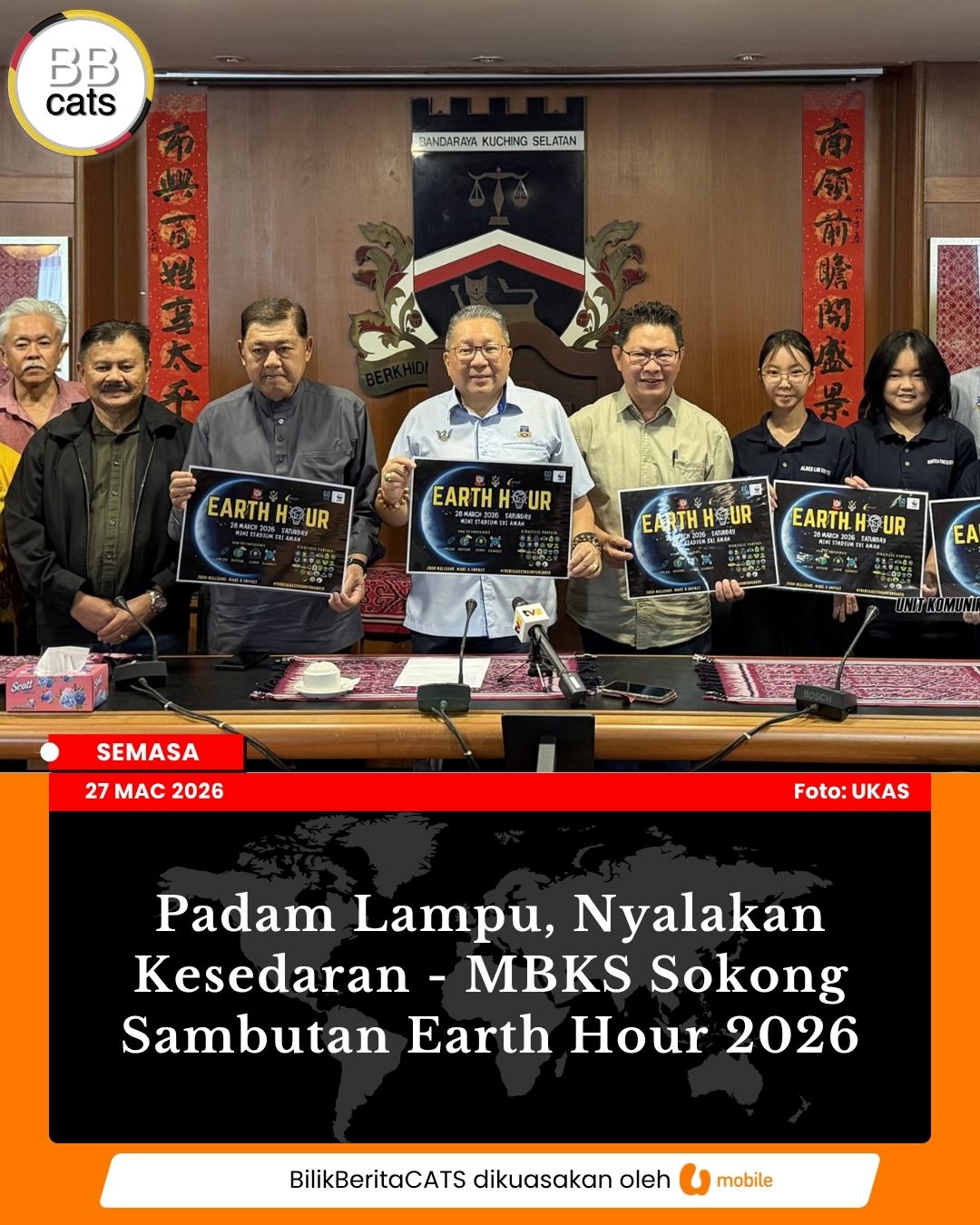 Padam Lampu, Nyalakan Kesedaran - MBKS Sokong Sambutan Earth Hour 2026