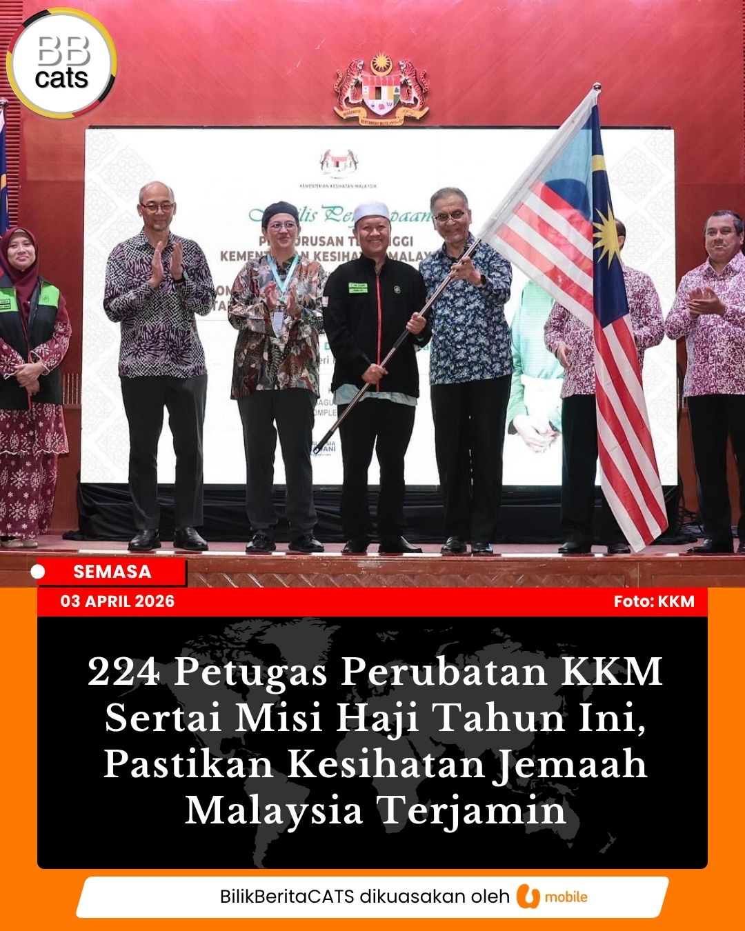 224 Petugas Perubatan KKM Sertai Misi Haji Tahun Ini, Pastikan Kesihatan Jemaah Malaysia Terjamin