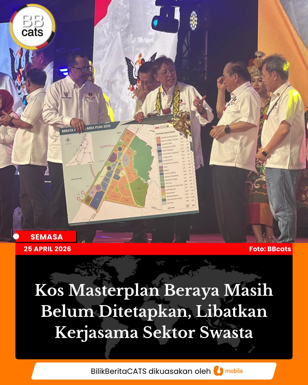 Kos Masterplan Beraya Masih Belum Ditetapkan, Libatkan Kerjasama Swasta
