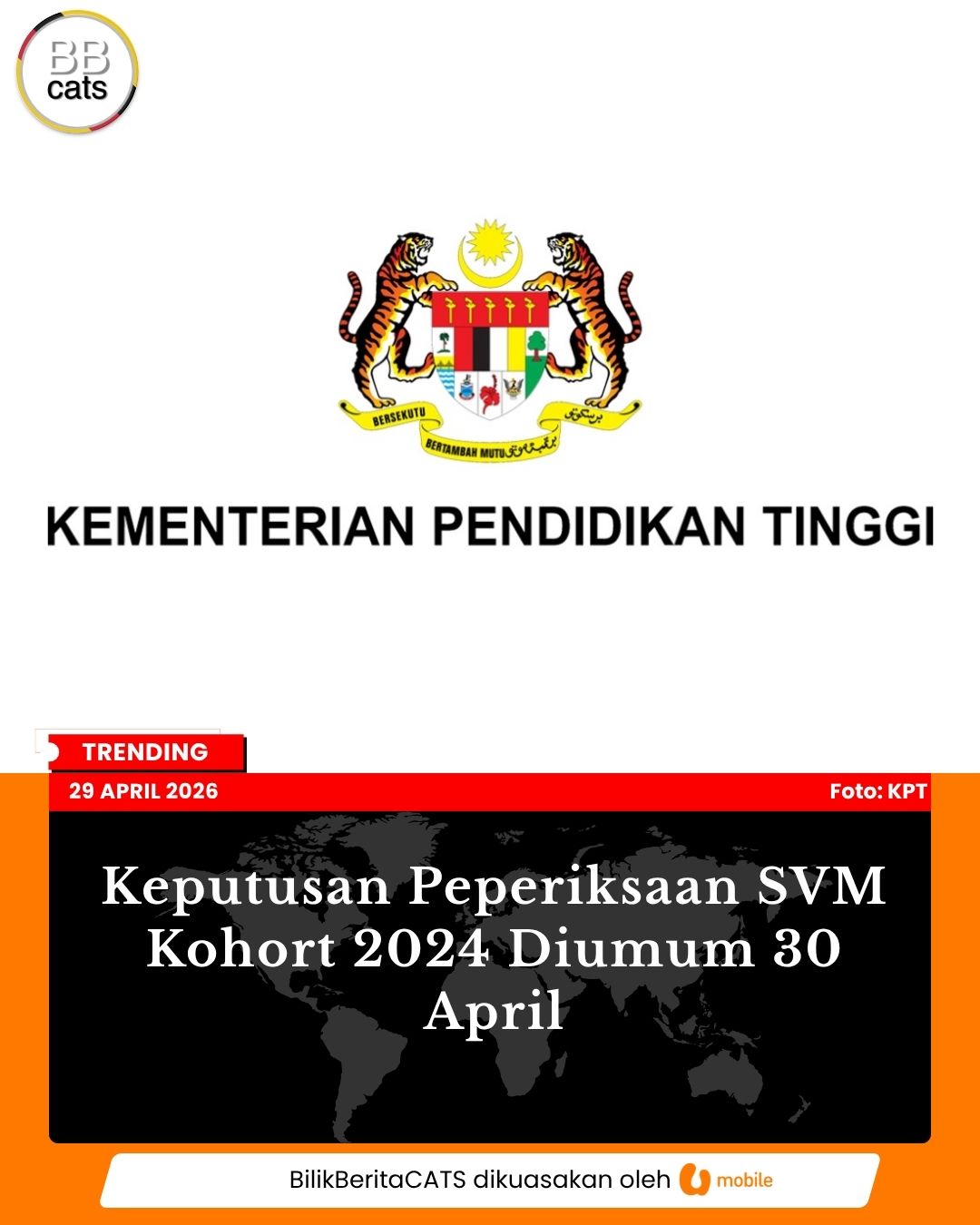 Keputusan Peperiksaan SVM Kohort 2024 Diumum 30 April