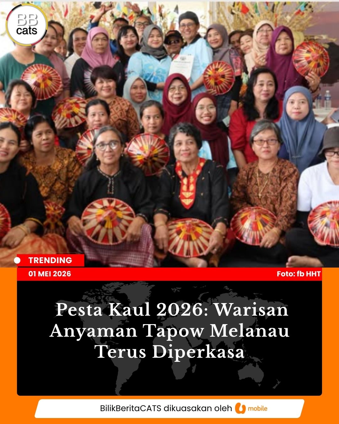 Pesta Kaul 2026: Warisan Anyaman Tapow Melanau Terus Diperkasa