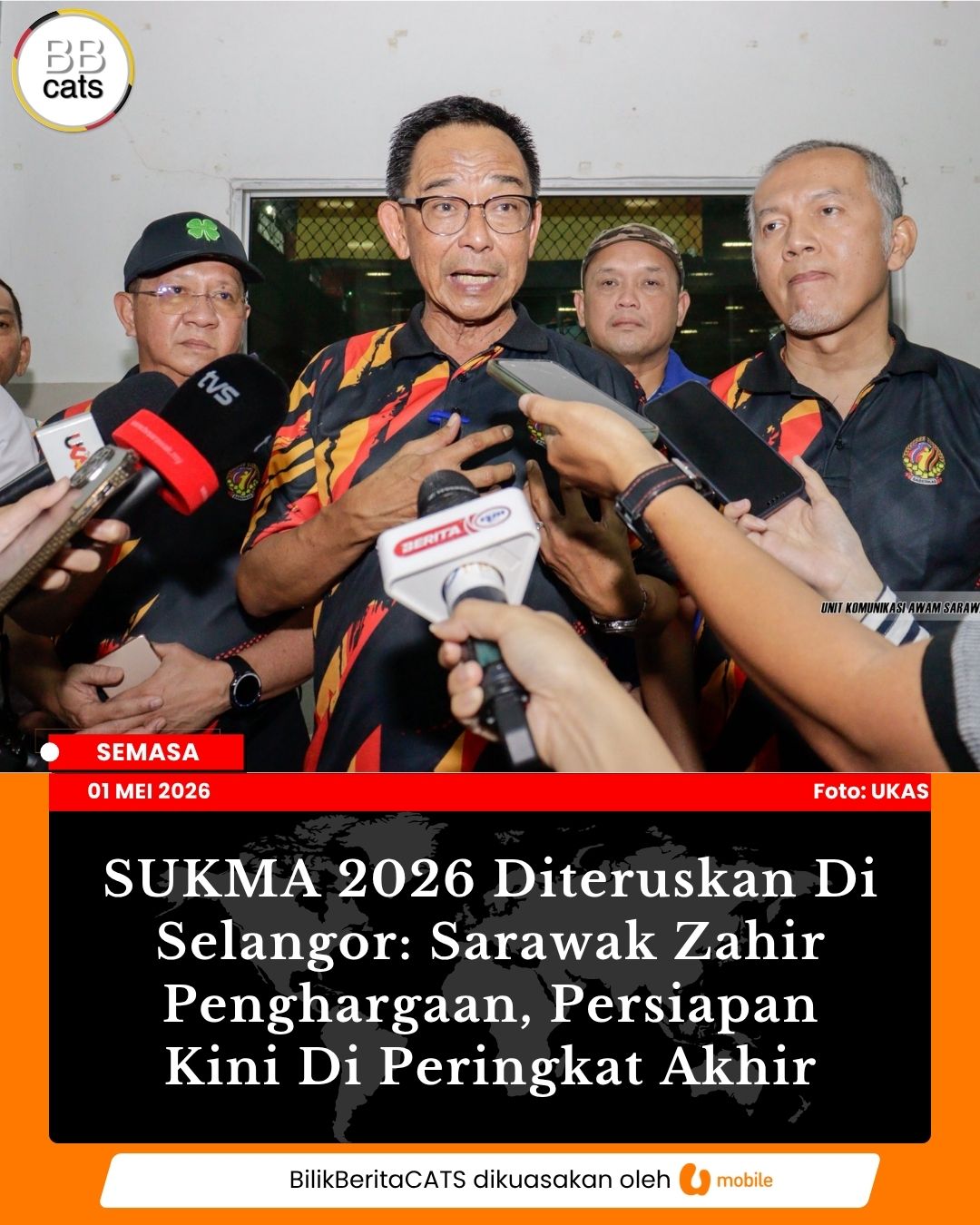 SUKMA 2026 Diteruskan Di Selangor: Sarawak Zahir Penghargaan, Persiapan Kini Di Peringkat Akhir