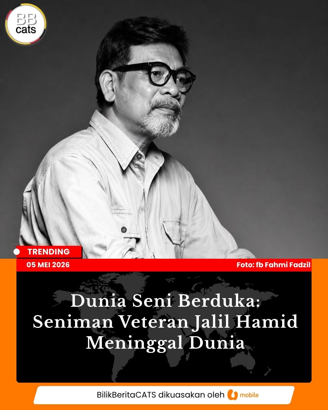 Dunia Seni Berduka: Seniman Veteran Jalil Hamid Meninggal Dunia
