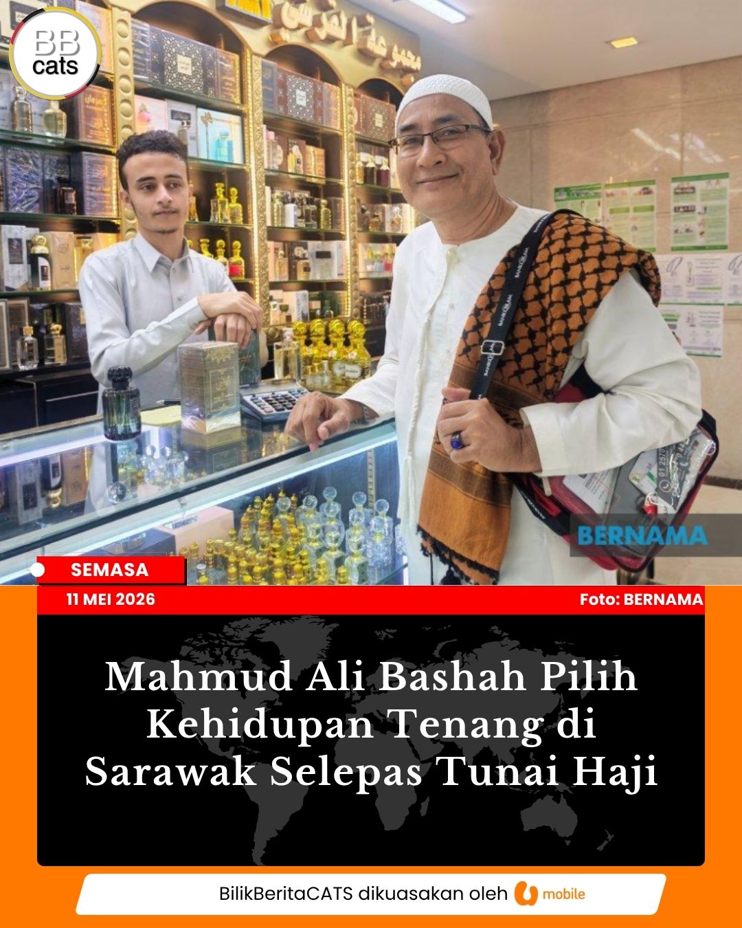 Mahmud Ali Bashah Pilih Kehidupan Tenang di Sarawak Selepas Tunai Haji
