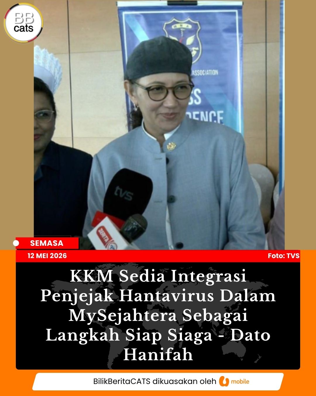 KKM Sedia Integrasi Penjejak Hantavirus Dalam MySejahtera Sebagai Langkah Siap Siaga