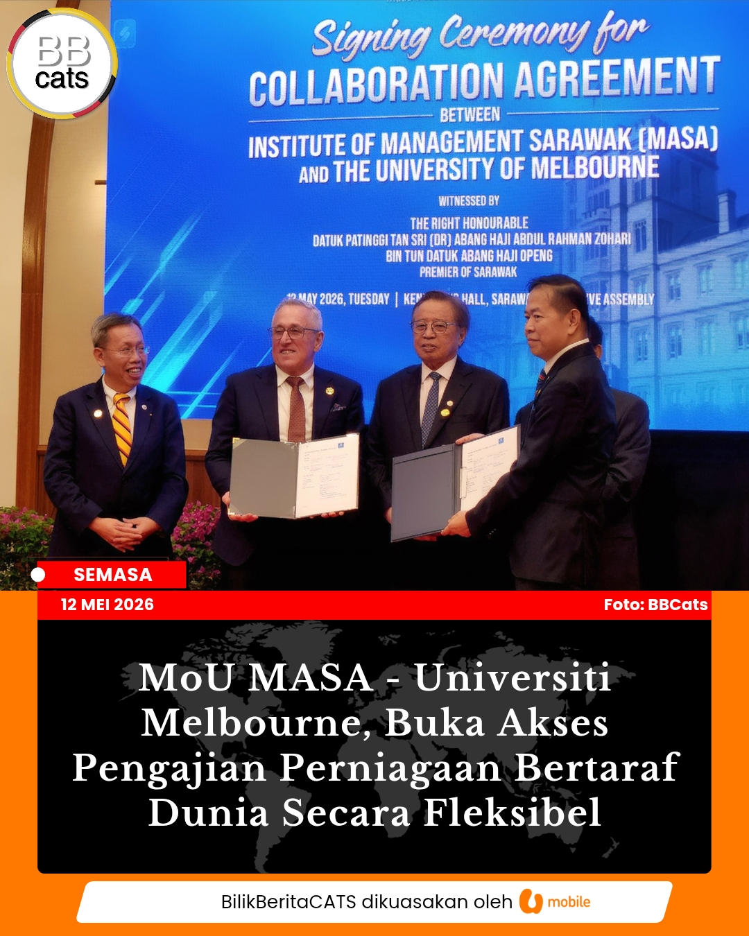 MoU MASA - Universiti Melbourne, Buka Akses Pengajian Perniagaan Bertaraf Dunia Secara Fleksibel