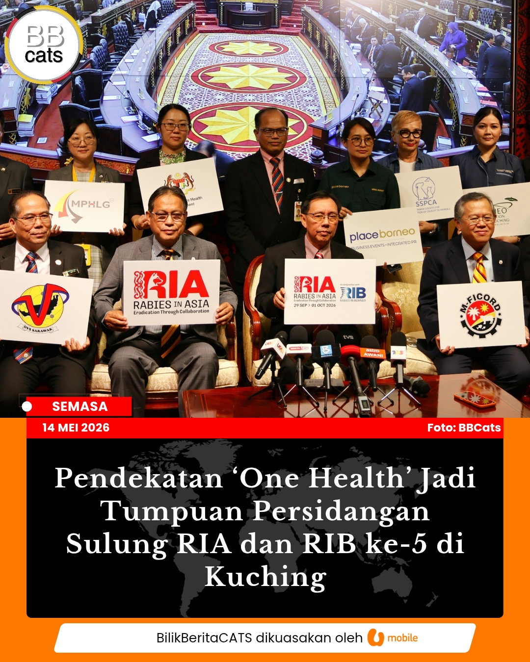 Pendekatan ‘One Health’ Jadi Tumpuan Persidangan Sulung RIA dan RIB ke-5 di Kuching