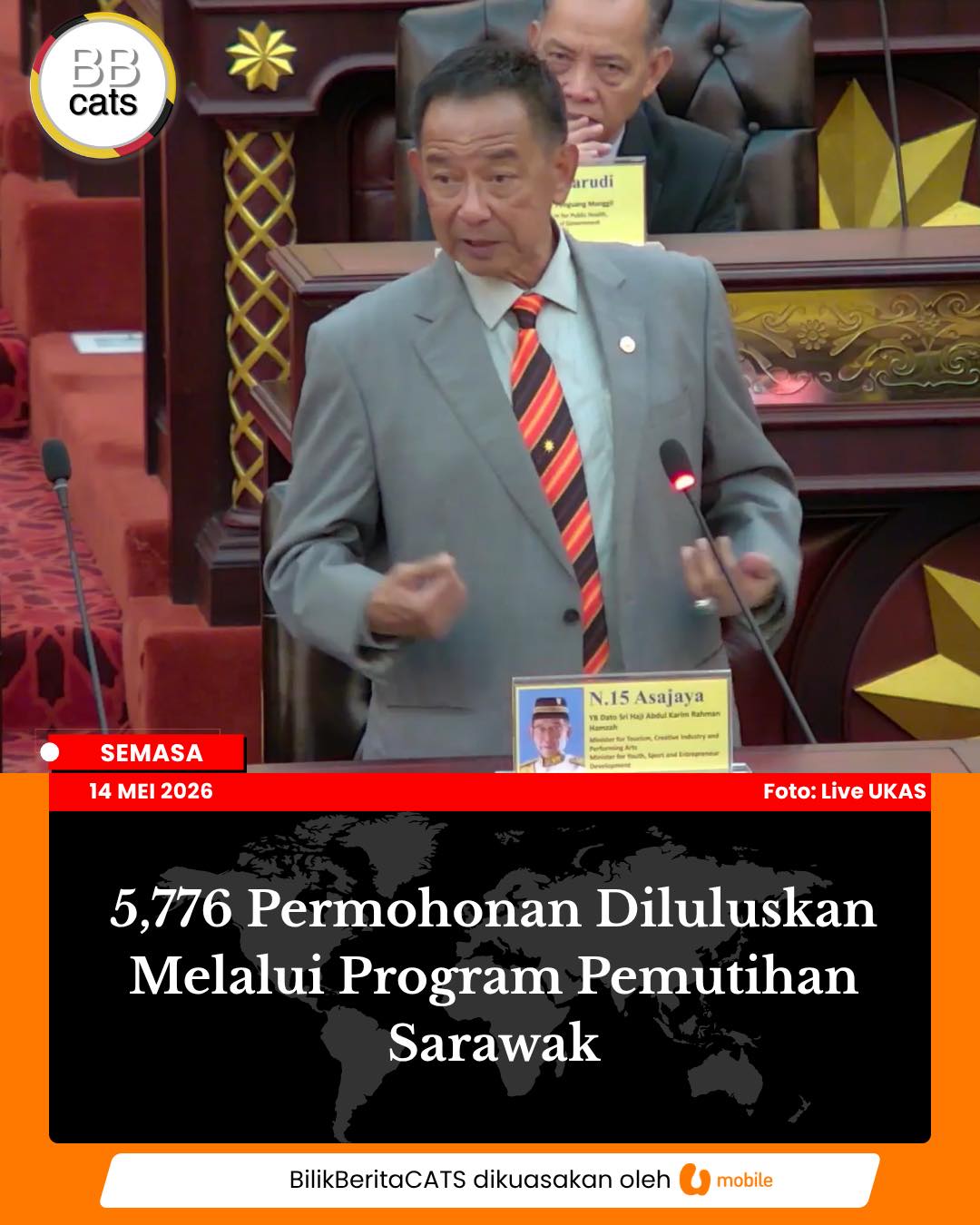 5,776 Permohonan Diluluskan Melalui Program Pemutihan Sarawak