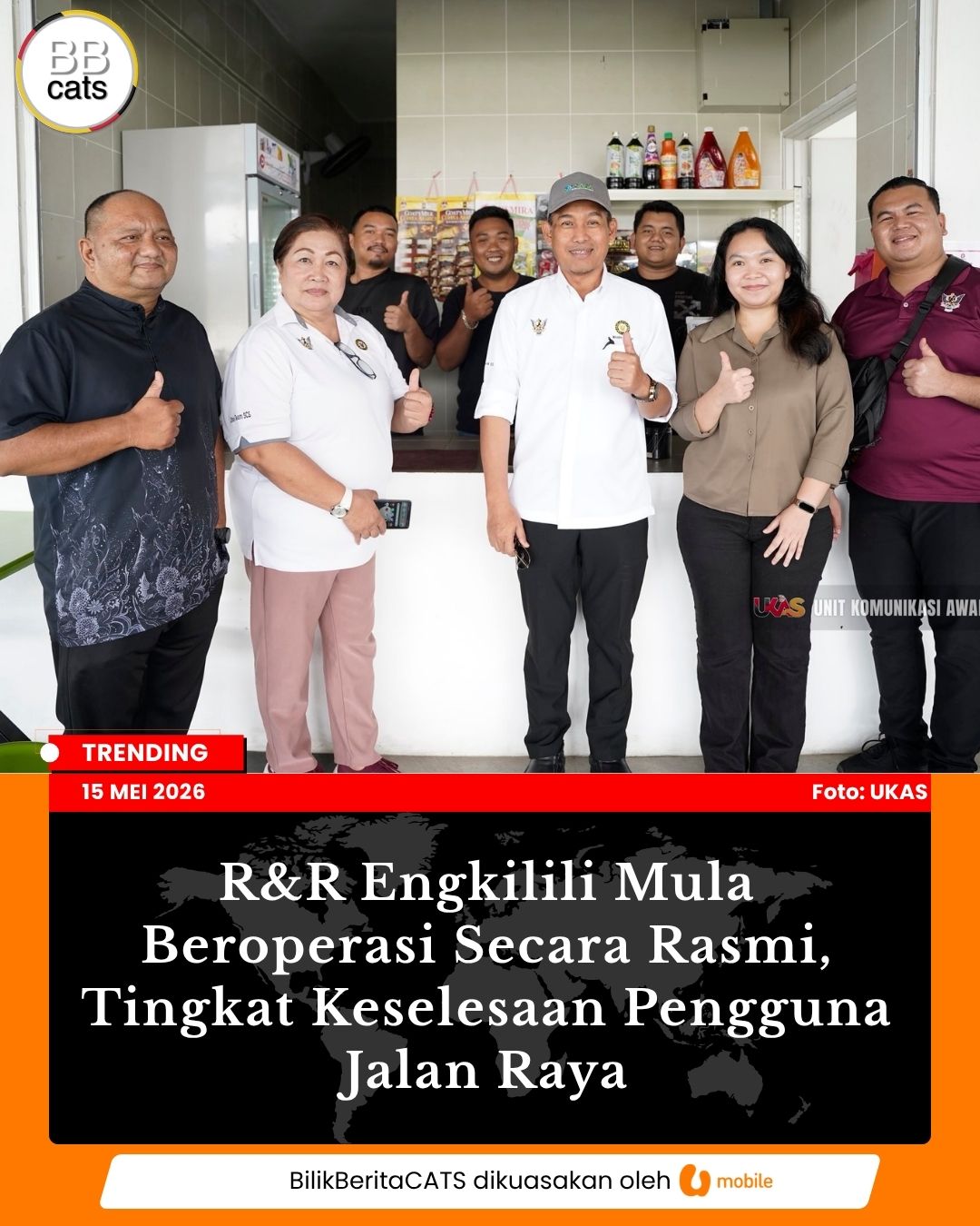 R&R Engkilili Mula Beroperasi Secara Rasmi, Tingkat Keselesaan Pengguna Jalan Raya