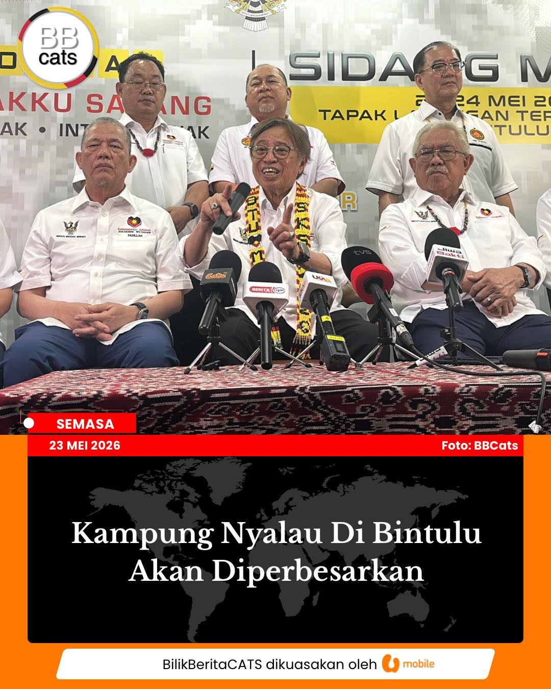 Kampung Nyalau di Bintulu Akan Diperbesarkan