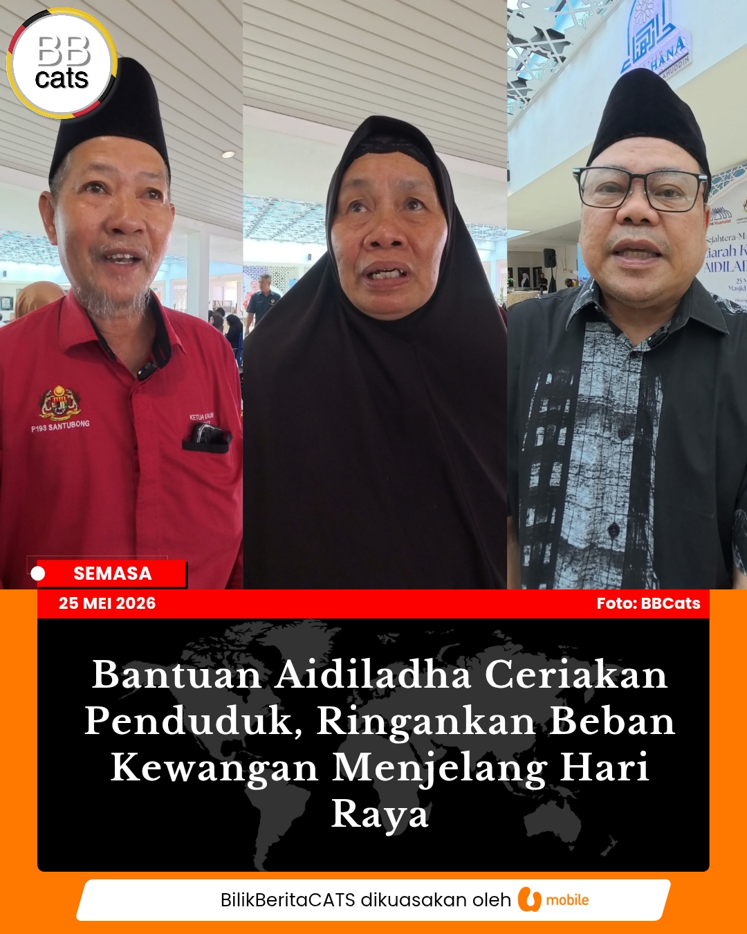 Bantuan Aidiladha Ceriakan Penduduk, Ringankan Beban Kewangan Menjelang Hari Raya