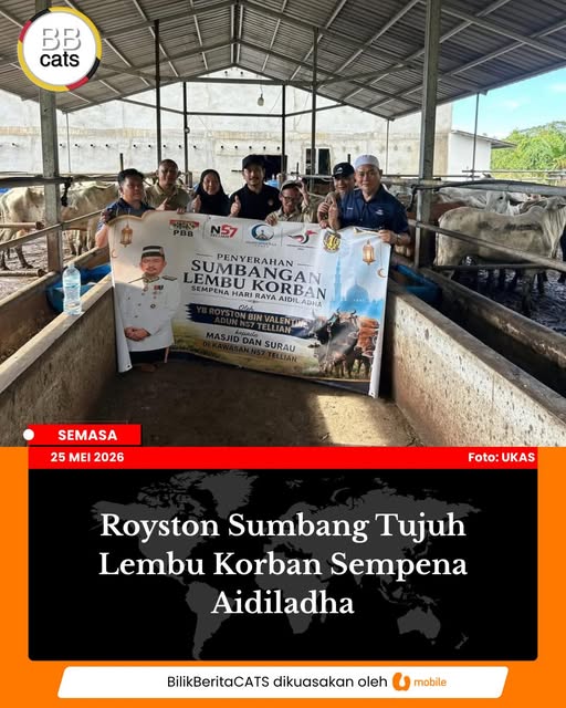Royston Sumbang Tujuh Lembu Korban Sempena Aidiladha