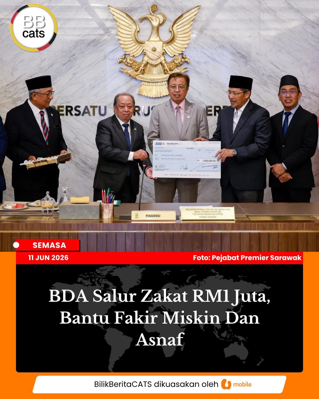 BDA Salur Zakat RM1 Juta, Bantu Fakir Miskin dan Asnaf