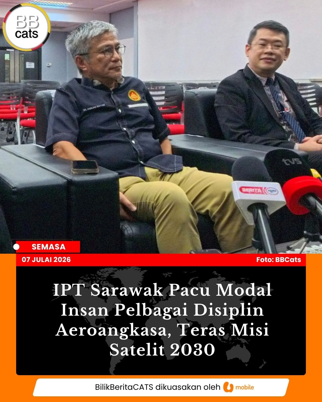 IPT Sarawak Pacu Modal Insan Pelbagai Disiplin Aeroangkas, Teras Misi Satelit 2030