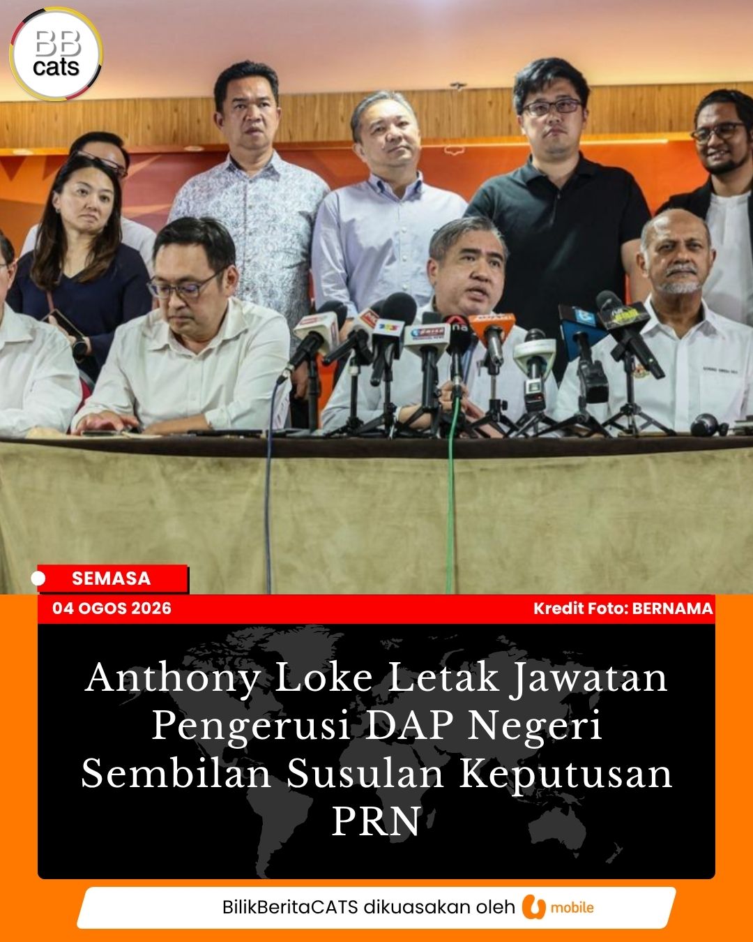 Anthony Loke Letak Jawatan Pengerusi DAP Negeri Sembilan Susulan Keputusan PRN