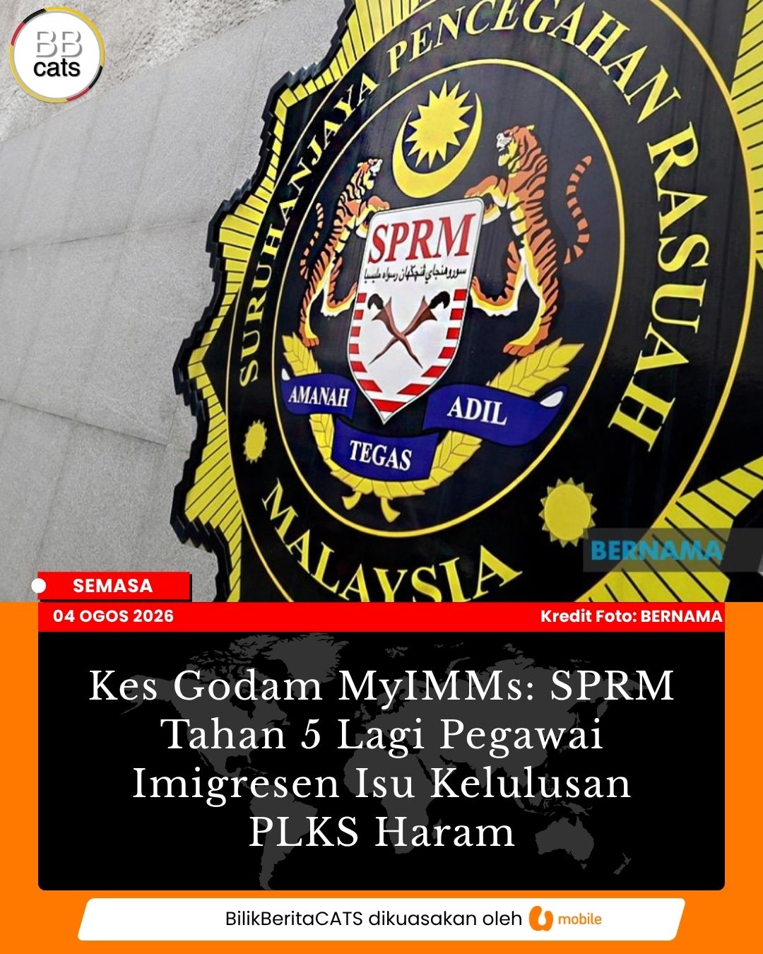Kes Godam MyIMMs: SPRM Tahan 5 Lagi Pegawai Imigresen Isu Kelulusan PLKS Haram