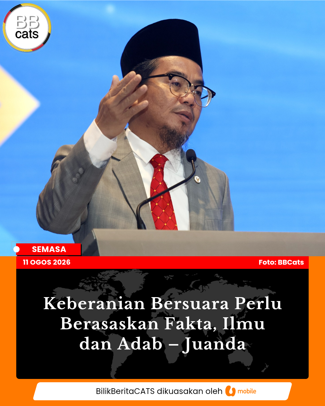 Keberanian Bersuara Perlu Berasaskan Fakta, Ilmu dan Adab – Juanda