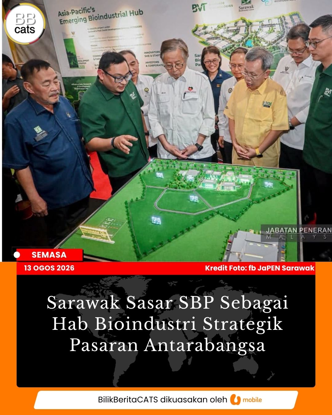 Sarawak Sasar SBP Sebagai Hab Bioindustri Strategik Pasaran Antarabangsa